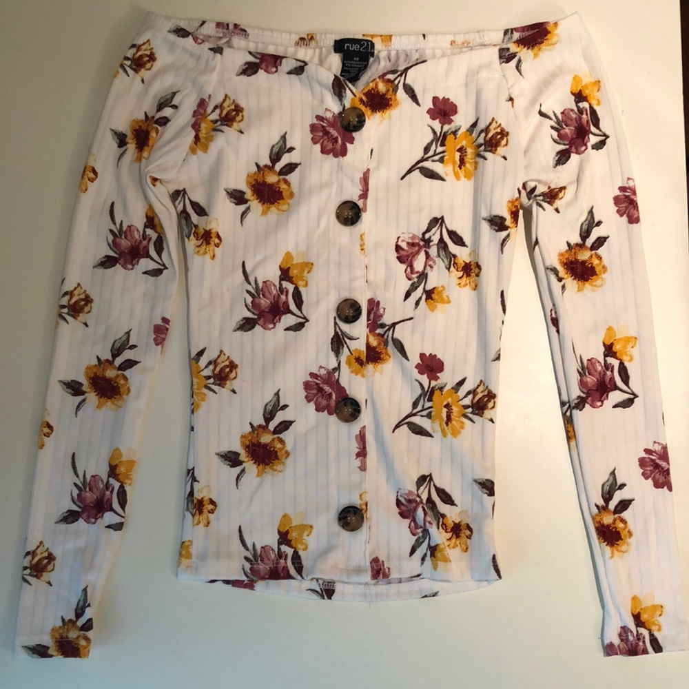 Rue21 off the shoulder top, sweetheart neckline